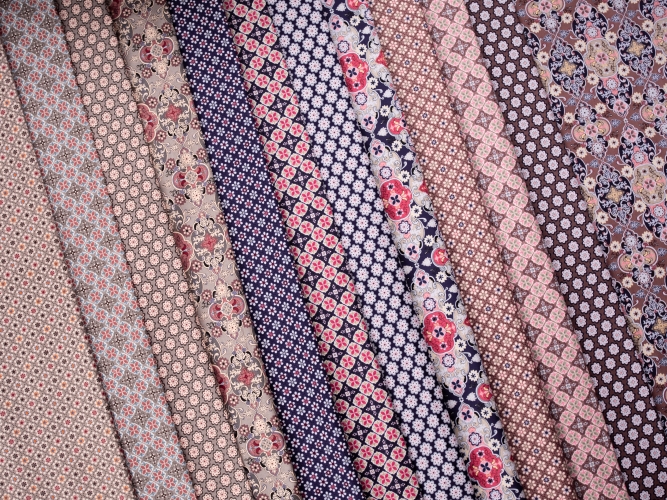 2021 Swafing Baumwolle Webware - Julia - Blümlis - Schlamm